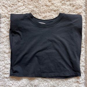 ZARA Basics Cropped Muscle T-Shirt - SMALL